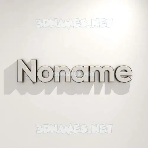 noname in White Logo Warm style - 3D name wallpaper