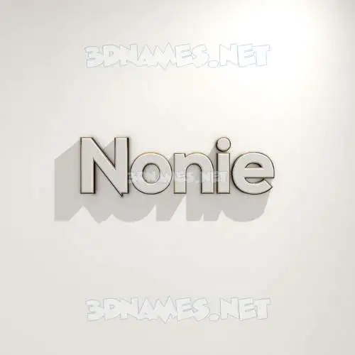 nonie in White Logo Warm style - 3D name wallpaper nonie in White Logo Warm style - 3D name wallpaper