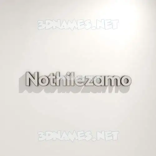 nothilezamo in White Logo Warm style - 3D name wallpaper nothilezamo in White Logo Warm style - 3D name wallpaper