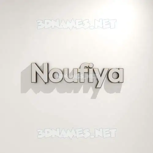 noufiya in White Logo Warm style - 3D name wallpaper noufiya in White Logo Warm style - 3D name wallpaper