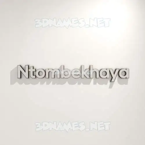 ntombekhaya in White Logo Warm style - 3D name wallpaper