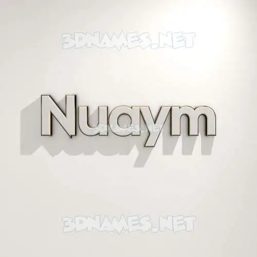 nuaym in White Logo Warm style - 3D name wallpaper nuaym in White Logo Warm style - 3D name wallpaper