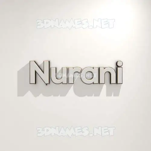 nurani in White Logo Warm style - 3D name wallpaper nurani in White Logo Warm style - 3D name wallpaper