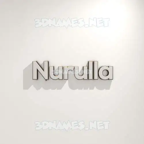 nurulla in White Logo Warm style - 3D name wallpaper nurulla in White Logo Warm style - 3D name wallpaper