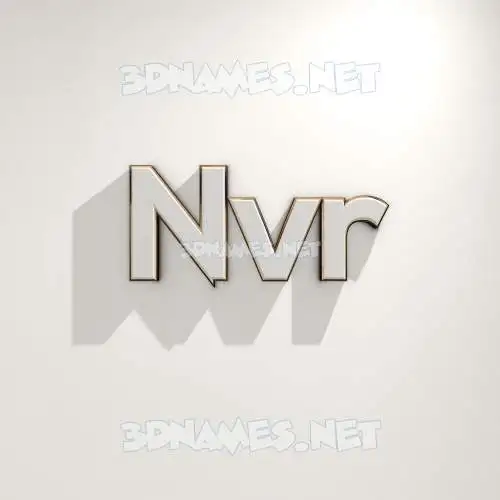 nvr in White Logo Warm style - 3D name wallpaper nvr in White Logo Warm style - 3D name wallpaper