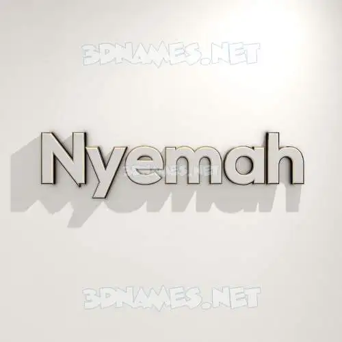 nyemah in White Logo Warm style - 3D name wallpaper nyemah in White Logo Warm style - 3D name wallpaper