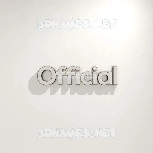 official in White Logo Warm style - 3D name wallpaper official in White Logo Warm style - 3D name wallpaper