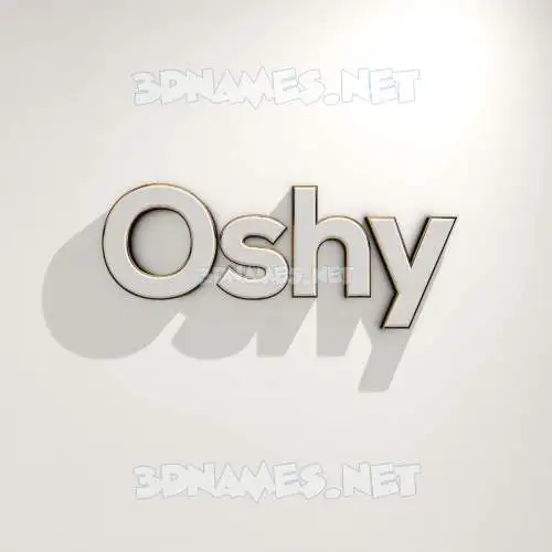 oshy in White Logo Warm style - 3D name wallpaper oshy in White Logo Warm style - 3D name wallpaper