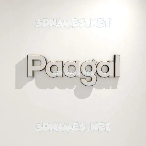 paagal in White Logo Warm style - 3D name wallpaper paagal in White Logo Warm style - 3D name wallpaper