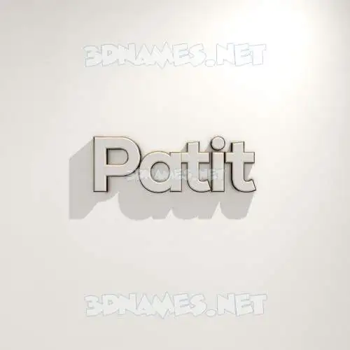 patit in White Logo Warm style - 3D name wallpaper patit in White Logo Warm style - 3D name wallpaper