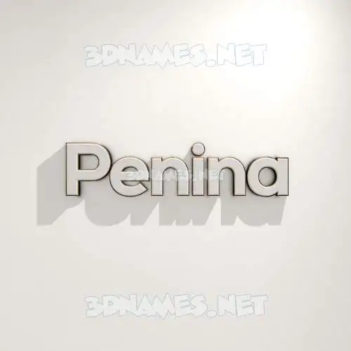 penina in White Logo Warm style - 3D name wallpaper penina in White Logo Warm style - 3D name wallpaper