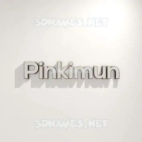 pinkimun in White Logo Warm style - 3D name wallpaper