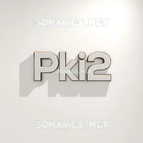 pki2 in White Logo Warm style - 3D name wallpaper pki2 in White Logo Warm style - 3D name wallpaper