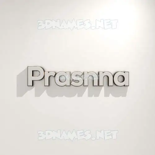prasnna in White Logo Warm style - 3D name wallpaper