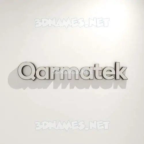 qarmatek in White Logo Warm style - 3D name wallpaper qarmatek in White Logo Warm style - 3D name wallpaper