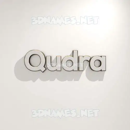 qudra in White Logo Warm style - 3D name wallpaper qudra in White Logo Warm style - 3D name wallpaper