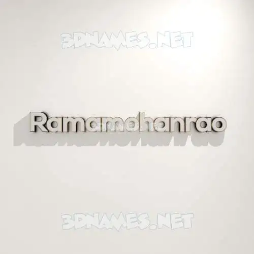 ramamohanrao in White Logo Warm style - 3D name wallpaper