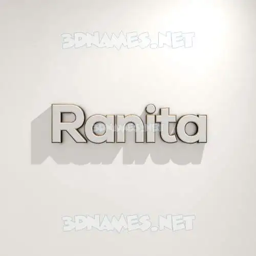ranita in White Logo Warm style - 3D name wallpaper ranita in White Logo Warm style - 3D name wallpaper