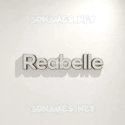 reabelle in White Logo Warm style - 3D name wallpaper reabelle in White Logo Warm style - 3D name wallpaper