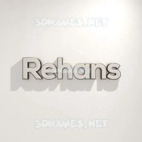 rehans in White Logo Warm style - 3D name wallpaper rehans in White Logo Warm style - 3D name wallpaper