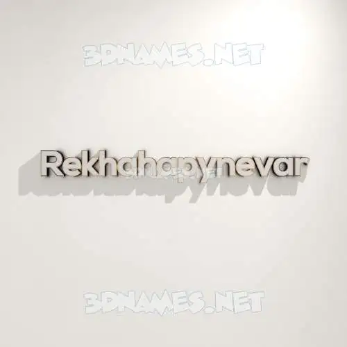 rekhahapynevar in White Logo Warm style - 3D name wallpaper rekhahapynevar in White Logo Warm style - 3D name wallpaper
