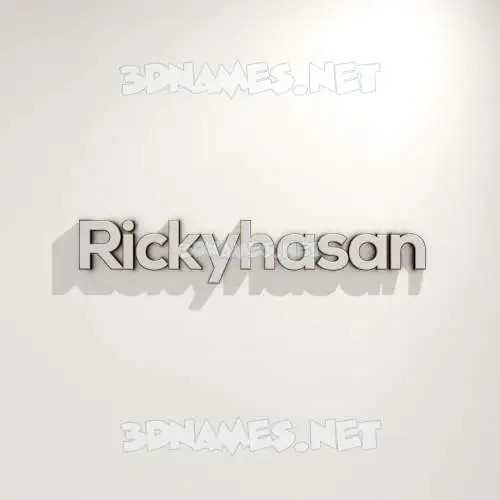 rickyhasan in White Logo Warm style - 3D name wallpaper rickyhasan in White Logo Warm style - 3D name wallpaper