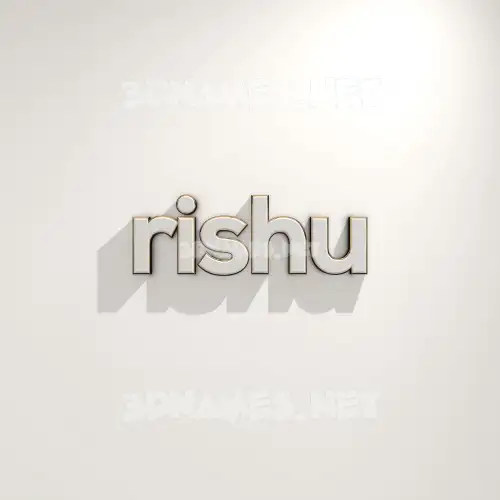 rishu in White Logo Warm style - 3D name wallpaper rishu in White Logo Warm style - 3D name wallpaper