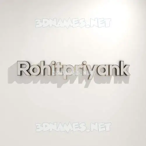 rohitpriyank in White Logo Warm style - 3D name wallpaper