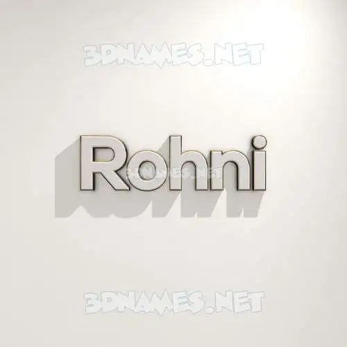rohni in White Logo Warm style - 3D name wallpaper rohni in White Logo Warm style - 3D name wallpaper