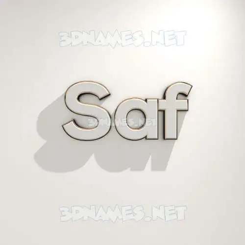 saf in White Logo Warm style - 3D name wallpaper saf in White Logo Warm style - 3D name wallpaper