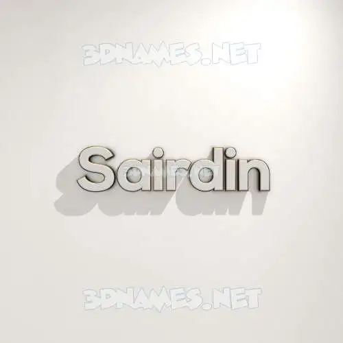 sairdin in White Logo Warm style - 3D name wallpaper sairdin in White Logo Warm style - 3D name wallpaper