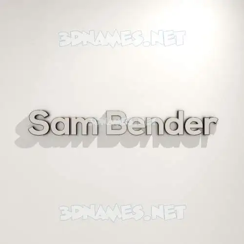 sam bender in White Logo Warm style - 3D name wallpaper sam bender in White Logo Warm style - 3D name wallpaper