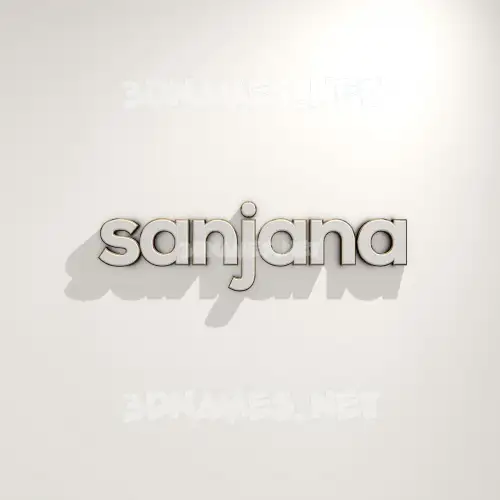 sanjana in White Logo Warm style - 3D name wallpaper sanjana in White Logo Warm style - 3D name wallpaper