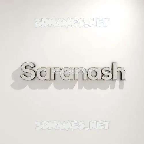 saranash in White Logo Warm style - 3D name wallpaper saranash in White Logo Warm style - 3D name wallpaper