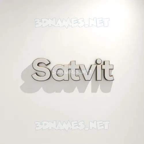 satvit in White Logo Warm style - 3D name wallpaper satvit in White Logo Warm style - 3D name wallpaper