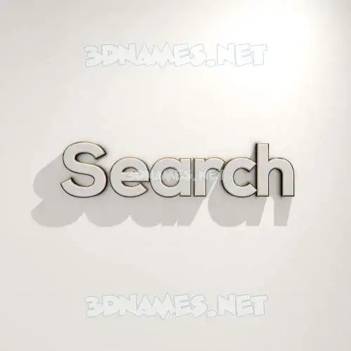 search in White Logo Warm style - 3D name wallpaper