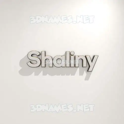 shaliny in White Logo Warm style - 3D name wallpaper