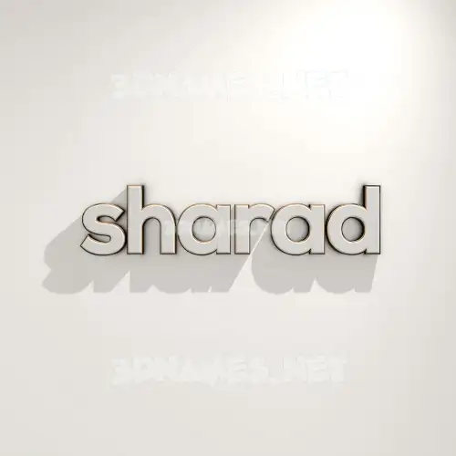 sharad in White Logo Warm style - 3D name wallpaper