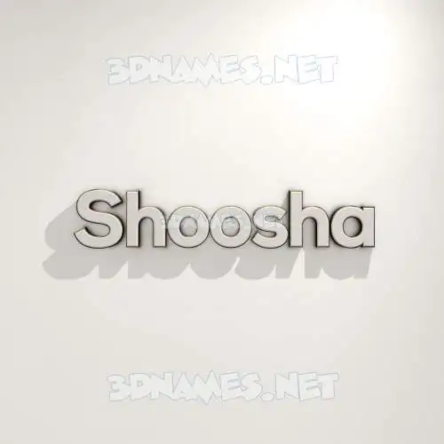 shoosha in White Logo Warm style - 3D name wallpaper shoosha in White Logo Warm style - 3D name wallpaper