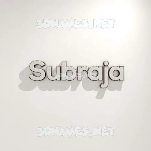 subraja in White Logo Warm style - 3D name wallpaper subraja in White Logo Warm style - 3D name wallpaper