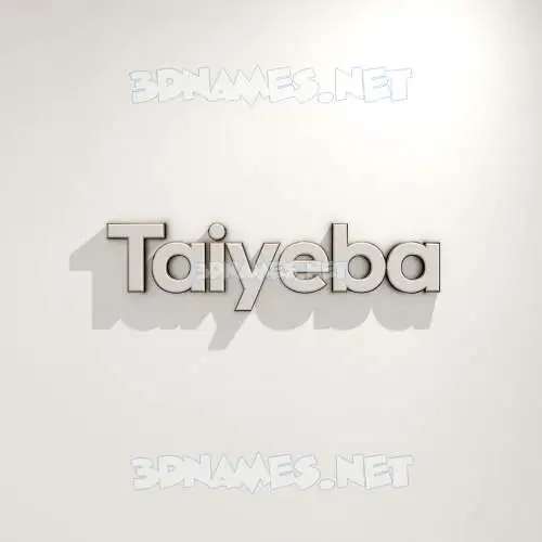taiyeba in White Logo Warm style - 3D name wallpaper taiyeba in White Logo Warm style - 3D name wallpaper