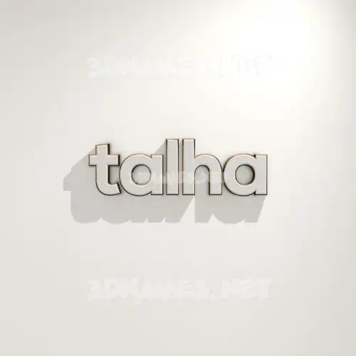 talha in White Logo Warm style - 3D name wallpaper talha in White Logo Warm style - 3D name wallpaper