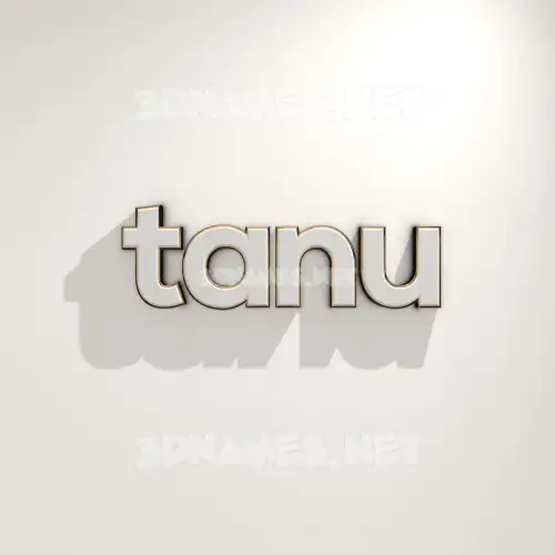 tanu in White Logo Warm style - 3D name wallpaper tanu in White Logo Warm style - 3D name wallpaper