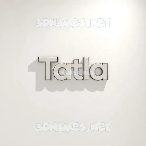 tatla in White Logo Warm style - 3D name wallpaper tatla in White Logo Warm style - 3D name wallpaper