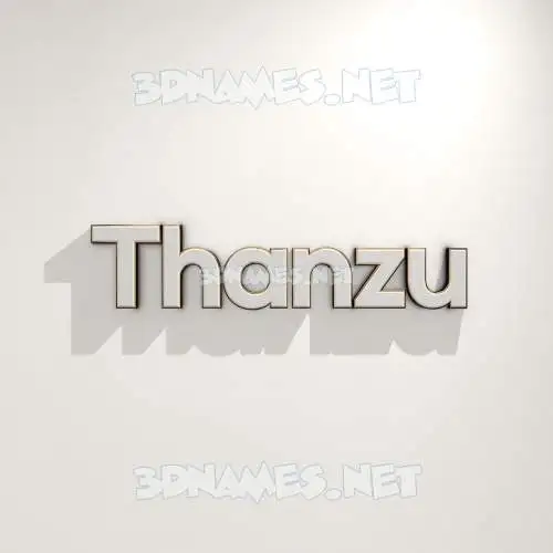 thanzu in White Logo Warm style - 3D name wallpaper thanzu in White Logo Warm style - 3D name wallpaper