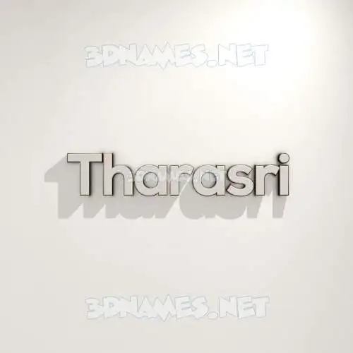 tharasri in White Logo Warm style - 3D name wallpaper