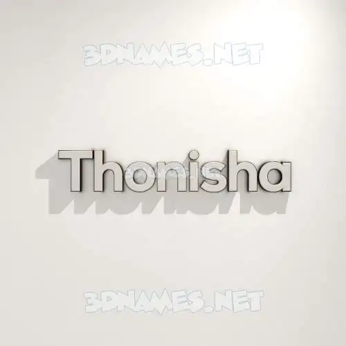 thonisha in White Logo Warm style - 3D name wallpaper thonisha in White Logo Warm style - 3D name wallpaper