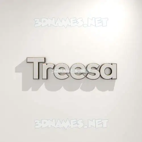 treesa in White Logo Warm style - 3D name wallpaper treesa in White Logo Warm style - 3D name wallpaper