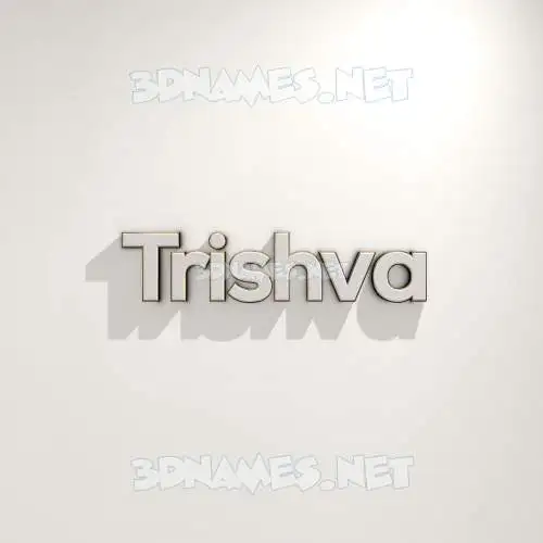 trishva in White Logo Warm style - 3D name wallpaper trishva in White Logo Warm style - 3D name wallpaper