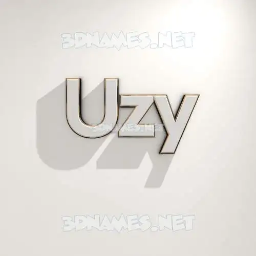 uzy in White Logo Warm style - 3D name wallpaper uzy in White Logo Warm style - 3D name wallpaper